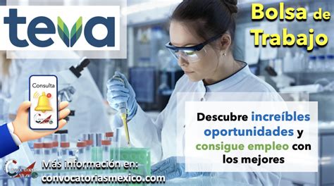 Bolsa de trabajo Teva Pharmaceuticals México 2023 JoceJob JJ 2024