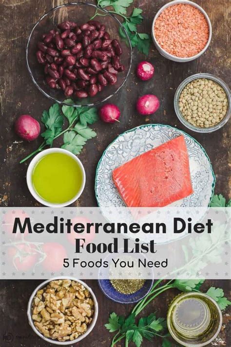 Mediterranean Diet Food List 5 Foods You Need The Mediterranean Dish