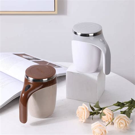 Self Stirring Mug 380Ml Self Stirring Mug With Lid Automatic Magnetic