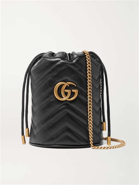 GUCCI GG Marmont Mini Quilted Leather Bucket Bag NET A PORTER