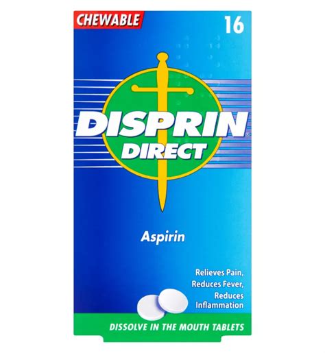 Disprin Direct Aspirin 16 Tablets Pillsorted