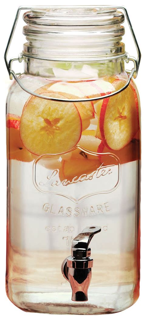 Buy Circleware Yorkshire Mason Jar Glass Beverage Dispenser With