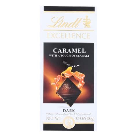 Lindt Excellence Caramel With A Touch Of Sea Salt Dark Chocolate Case Of 12 3 5 Oz 12