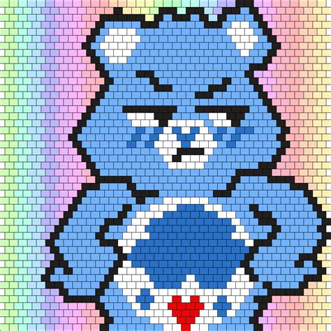 Grumpy Bear Bead Pattern Peyote Bead Patterns Characters Bead Patterns