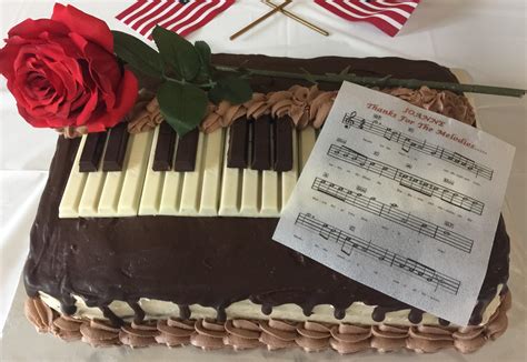 Piano Cake With Edible Sheet Music Rcakedecorating