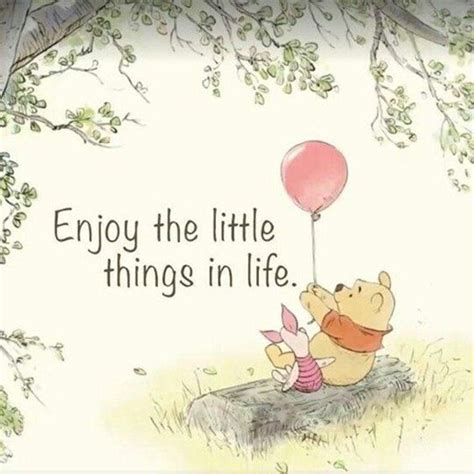 a winnie the pooh quote with an image of a pig holding a red balloon