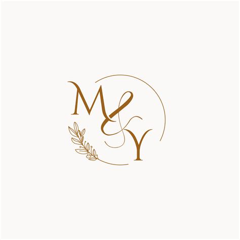 My Initial Wedding Monogram Logo 10254384 Vector Art At Vecteezy