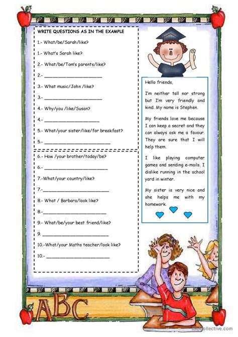 What Are They Like English Esl Worksheets Pdf Doc