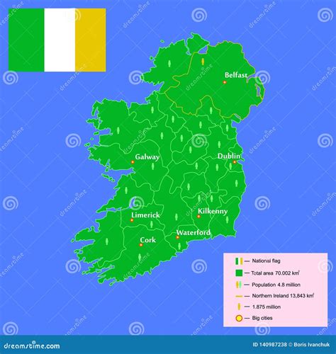 Ireland Information Map. Vector Illustration | CartoonDealer.com #95864526