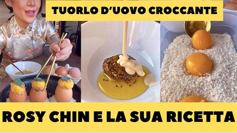 ROSY CHIN SPIEGA COME CUCINARE IL TUORLO D UOVO CROCCANTE YouTube