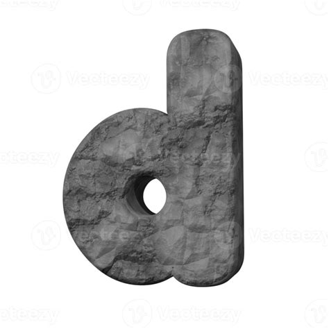 Stone Text Effect Letter D 3d Render 16316946 Png