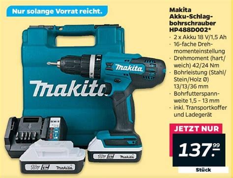 Makita Akku Schlagbohrschrauber Hp D Angebot Bei Netto