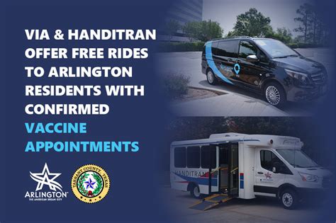 Via Handitran Offer Free Rides To Arlington Residents With Confirmed