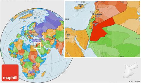 Jordan On The World Map Palm Beach Map