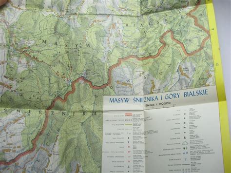 Masyw Śnieżnika Góry Bialskie MAPA 1991 Wielka Wies k Krakowa Kup