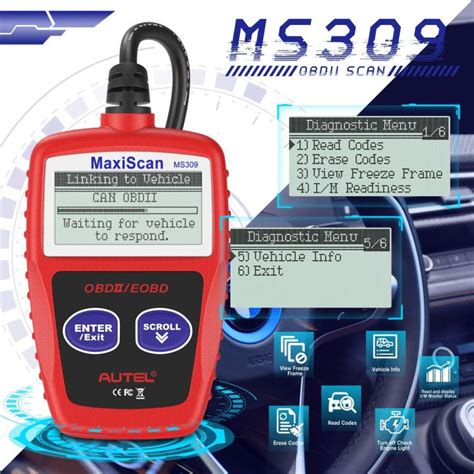 Autel MaxiScan MS309 OBD2 Scanner Car Check Engine Code Reader Check