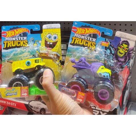 Jual Sale Mainan Hot Wheels Monster Trucks Spongebob Skeletor Original Shopee Indonesia