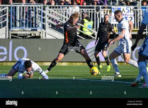 Venezia S Joel Pohjanpalo Portrait In Action With Ball During Venezia