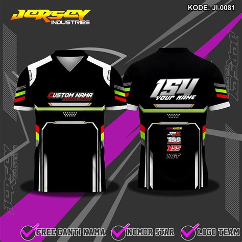 Jual Custom Jersey Team Racing Balap Full Printing Desain Bebas Custom