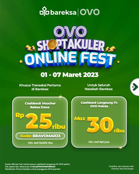 Promo Ovo Di Bareksa Investasi Berhadiah Reksadana Dan Cashback Instan