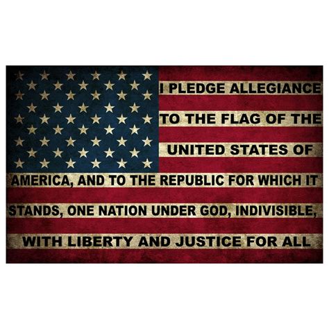 American Pledge of Allegiance Flag Sticker 5x3 Inch United - Etsy