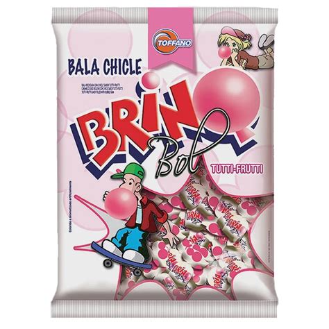 Bala Dura Chiclé Brinq Tutti Frutti 500g Extra Festas