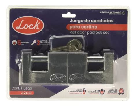 Lock J Cc Juego De Candados Para Cortina Mm Cromo