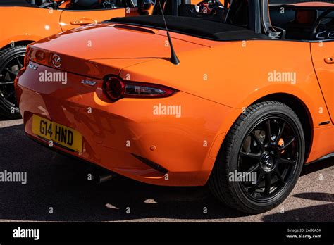 Orange Mazda Miata Mx 5 Nd Mark 4 30th Anniversary Model Stock Photo