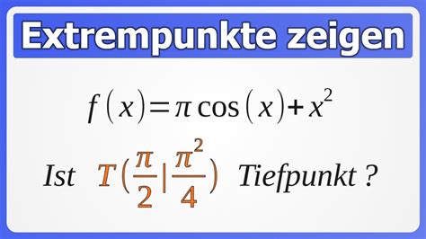 Extrempunkte Bzw Extremstellen ZEIGEN Hoch Oder Tiefpunkte