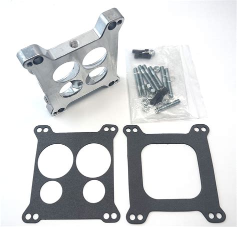 For Edelbrock 2696 Four Hole Square Bore To Spread Bore Carburetors Adapter Ebay