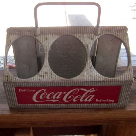 Vintage Coca Cola Reynolds Aluminum Metal Pack Bottle Carrier Coke Ebay