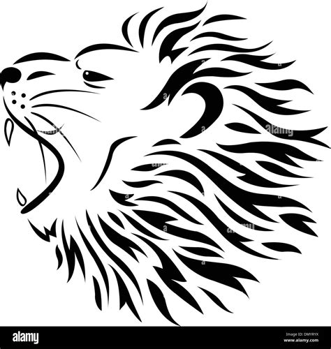 Lion head tattoo Stock Vector Image & Art - Alamy