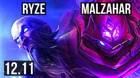 RYZE Vs MALZ MID 4 0 5 1 4M Mastery 700 Games EUW Diamond 12