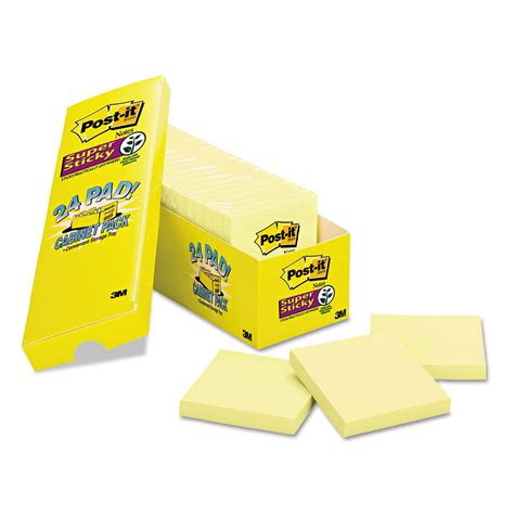 Post It Pads In Canary Yellow Cabinet Pack X Sheets Pad Pads