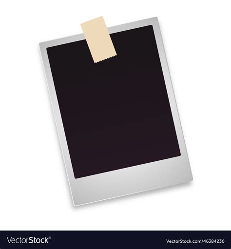 Blank Polaroid Photo Icon Royalty Free Vector Image