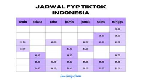 Jadwal Fyp Tiktok Agar Video Trending