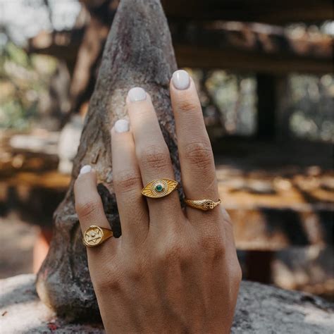 Trouva Ouroboros Snake Ring Silver With Rubies