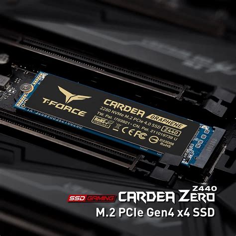 TEAMGROUP Gaming SSD T Force CARDEA Zero Z440 1TB 2TB DRAM SLC Cache 3D