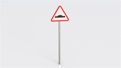 3D Hump Road Sign Model - TurboSquid 2105484