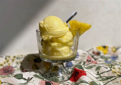 Helado de piña fácil y saludable Receta de poramoralhambre Cookpad