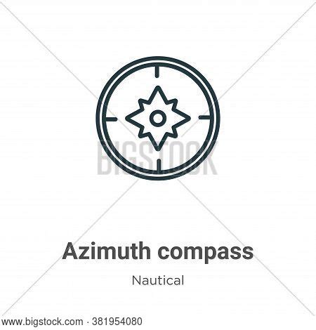 Azimuth Compass Icon Vector & Photo (Free Trial) | Bigstock