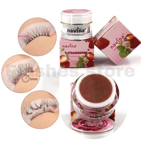 Jual Navina Strawberry Sweet Smell Cream Remover For Eyelash Extansion