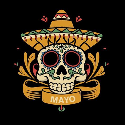 Fondo De Cinco De Mayo Con Elementos Vectoriales Mexicanos Vector Premium