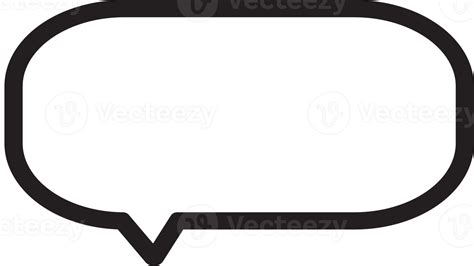 White Text Box Speech Bubble Decoration Png