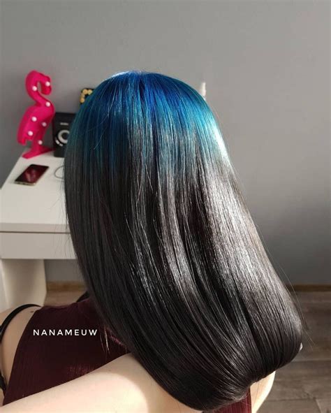 Blue Roots | Roots hair, Haircuts for wavy hair, Hair styles