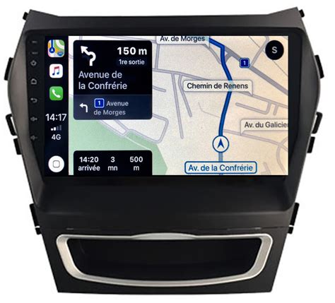 Autoradio Adroid 10 0 Tactile GPS Et Apple Carplay Hyundai Santa Fe