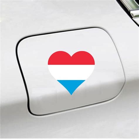 Bumpersticker X Hart Vlag Luxemburg Bol