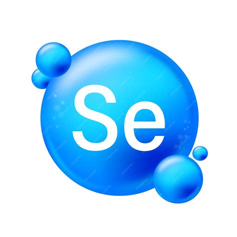 Premium Vector Selenium Se Icon Structure Chemical Element Round