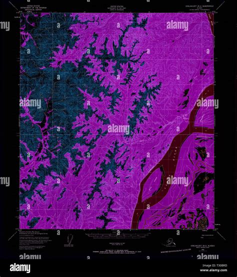 Unalakleet alaska map hi-res stock photography and images - Alamy