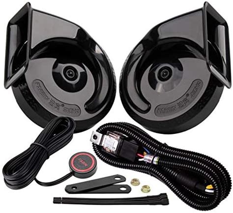 FARBIN Compact Horn 12V Car Horns Loud Dual Tone Waterproof Auto Horn